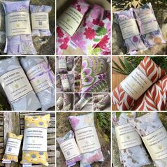 collection of floral wheat bags